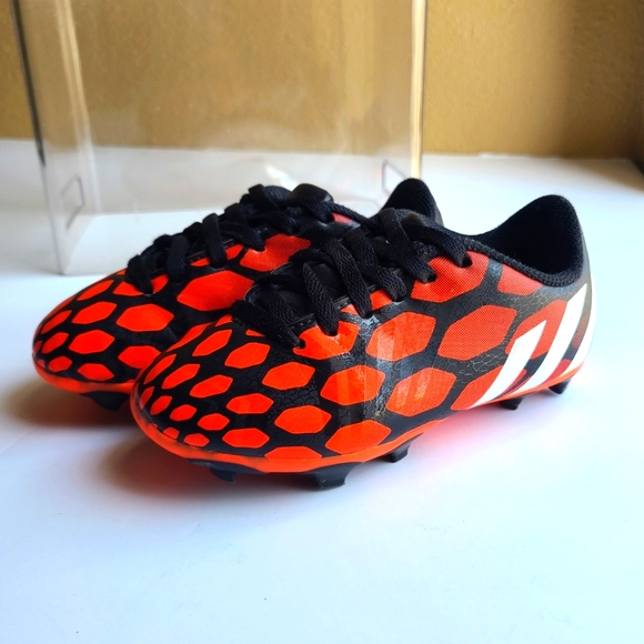 Adidas Predito Instinct FG Soccer Cleats  Red Black Shoes Toddler size 10.5C - Picture 5 of 11